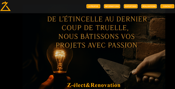 Projet de site web vitrine
