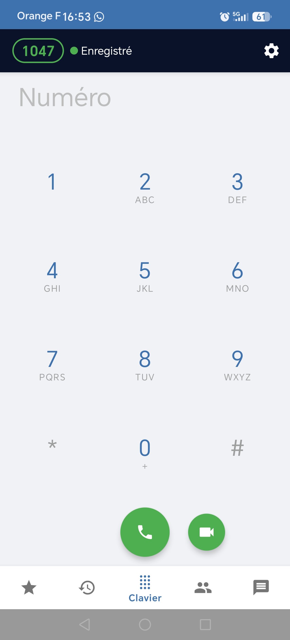 Application android de softphonie SIP — visuel 3