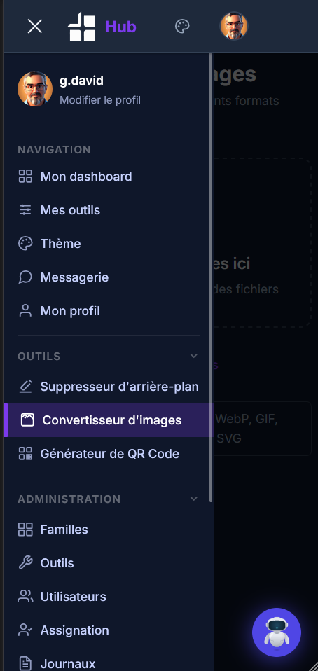 Hub d'outils — visuel 5